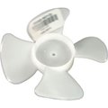 Pem Motors Small Plastic Push-On Fan Blade, 4" Dia., CW, 3/16" Bore, 3/4" Blade Depth, 4 Blade 8660-6010